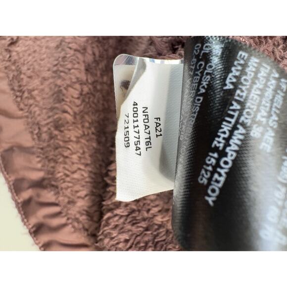 The North Face Women’s Campshire Pullover Size M Chocolate Brown 1/2 Zip Teddy - Picture 14 of 16